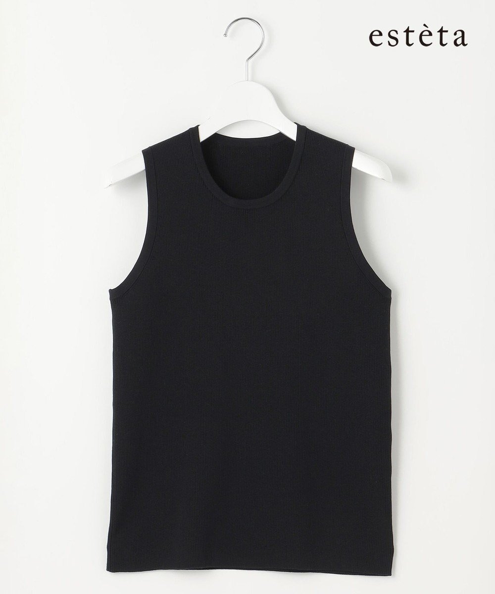 【23区/NIJYUSANKU】の【エステータ】コットンシルク ノースリーブニット 人気、トレンドファッション・服の通販 founy(ファニー) 　ファッション　Fashion　レディースファッション　Fashion for Women　トップス・カットソー　Cut & Sew Tops　ニット　Knit Tops & Sweaters　キャミソール&ノースリーブ　Camisoles & Sleeveless Tops　アメリカン　American Style　インナー　Innerwear　春　Spring　カットソー　Cut and Sewn Top　シルク　Silk, 100% Silk　スリーブ　Sleeve, Long Sleeve / Short Sleeve　セーター　Sweater, Knitwear　トレンド　Trend, Trending Now　ノースリーブ　Sleeveless, No-Sleeve　フィット　Fit, Slim Fit　ベーシック　Basic, Essential　ラグジュアリー　Luxury, Elegant　S/S・春夏　SS, Spring/Summer, Warm Season　夏　Summer　 other-1|ID: prp329100004811052 ipo3291000000034921643