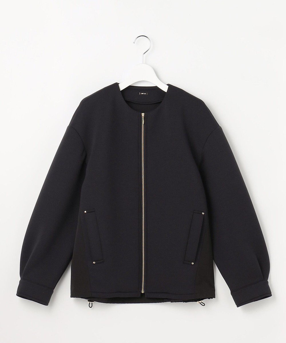 【エニィ スィス/any SiS】のフォルミックコンビ アウター インテリア・キッズ・メンズ・レディースファッション・服の通販 founy(ファニー) 　ファッション　Fashion　レディースファッション　Fashion for Women　アウター　Coat / Outerwear Collection　レディースジャケット・軽アウター　Jackets　春　Spring　コンビ　Combo, Combination Style　ジャケット　Jacket, Outerwear　ストレッチ　Stretch, Stretchy Fabric　タフタ　Taffeta, Structured Fabric　デニム　Denim, Jeans Material　ドット　Polka Dot, Dot Pattern　バルーン　Balloon, Balloon Silhouette　プリーツ　Pleats, Pleated　ポケット　Pocket, Pocket Detail　ロング　Long, Long-Length　S/S・春夏　SS, Spring/Summer, Warm Season　おすすめ　Recommended / Our Picks　夏　Summer　新作・新入荷　New Arrivals / New In　ネイビー|ID: prp329100004811054 ipo3291000000034921652