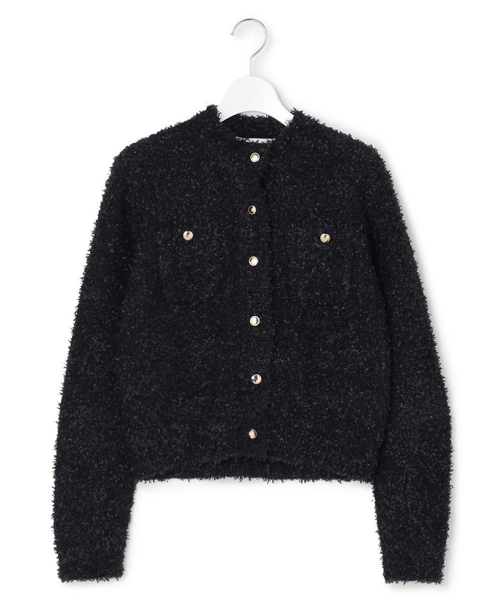 【23区/NIJYUSANKU】の【GOLD LABEL】リボンモールツイード ニットカーディガン インテリア・キッズ・メンズ・レディースファッション・服の通販 founy(ファニー) 　ファッション　Fashion　レディースファッション　Fashion for Women　トップス・カットソー　Cut & Sew Tops　ニット　Knit Tops & Sweaters　カーディガン・羽織り　Layered Style Cardigans　アイビー　Ivy Pattern　イタリア　Italy　エアリー　Airy Texture　カーディガン　Cardigan, Knitwear　コレクション　Collection, Seasonal Line　シンプル　Simple, Minimal　スマート　Smart, Elegant　ポケット　Pocket, Pocket Detail　ランダム　Random, Irregular　リボン　Ribbon, Bow　A/W・秋冬　Autumn/Winter　冬　Winter / This Winter　エレガント 上品　Elegant　2025年　2025　2025-2026秋冬・A/W　Autumn/Winter 2025–26 AW25–26　ブラック系|ID: prp329100004811060 ipo3291000000034921687