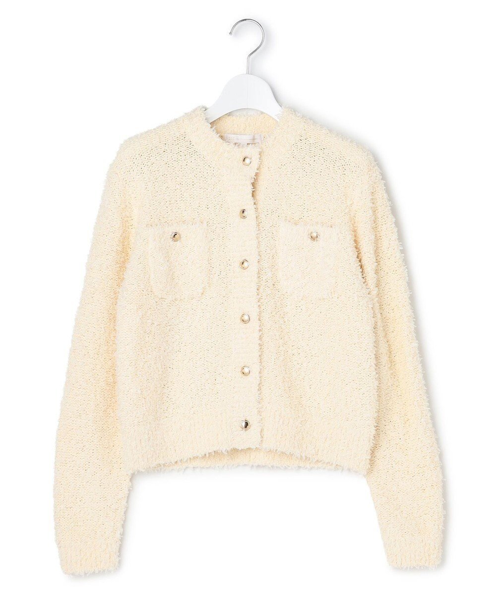 【23区/NIJYUSANKU】の【GOLD LABEL】リボンモールツイード ニットカーディガン インテリア・キッズ・メンズ・レディースファッション・服の通販 founy(ファニー) 　ファッション　Fashion　レディースファッション　Fashion for Women　トップス・カットソー　Cut & Sew Tops　ニット　Knit Tops & Sweaters　カーディガン・羽織り　Layered Style Cardigans　アイビー　Ivy Pattern　イタリア　Italy　エアリー　Airy Texture　カーディガン　Cardigan, Knitwear　コレクション　Collection, Seasonal Line　シンプル　Simple, Minimal　スマート　Smart, Elegant　ポケット　Pocket, Pocket Detail　ランダム　Random, Irregular　リボン　Ribbon, Bow　A/W・秋冬　Autumn/Winter　冬　Winter / This Winter　エレガント 上品　Elegant　2025年　2025　2025-2026秋冬・A/W　Autumn/Winter 2025–26 AW25–26　オフホワイト系|ID: prp329100004811060 ipo3291000000034921688