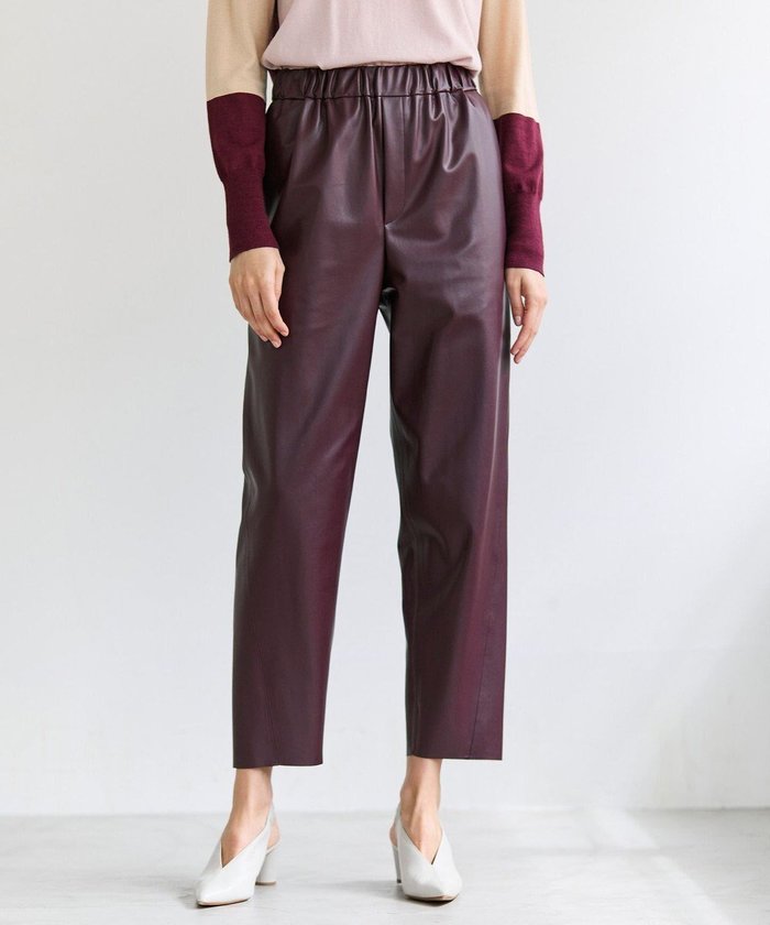 【ベイジ,/BEIGE,】のHYAL / フェイクレザーカービーラインイージーパンツ インテリア・キッズ・メンズ・レディースファッション・服の通販 founy(ファニー) https://founy.com/ ファッション Fashion レディースファッション Fashion for Women パンツ Pants & Trousers アンクル Ankle-Length Design シンプル Simple, Minimal ジャケット Jacket, Outerwear フェイクレザー Faux Leather, PU Leather リアル Real, Realistic 夏 Summer S/S・春夏 SS, Spring/Summer, Warm Season A/W・秋冬 Autumn/Winter |ID: prp329100004811062 ipo3291000000034921692