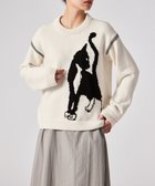 【ポール スミス/Paul Smith】のCat クルーネック ニット オフホワイト|ID: prp329100004811065 ipo3291000000035005060