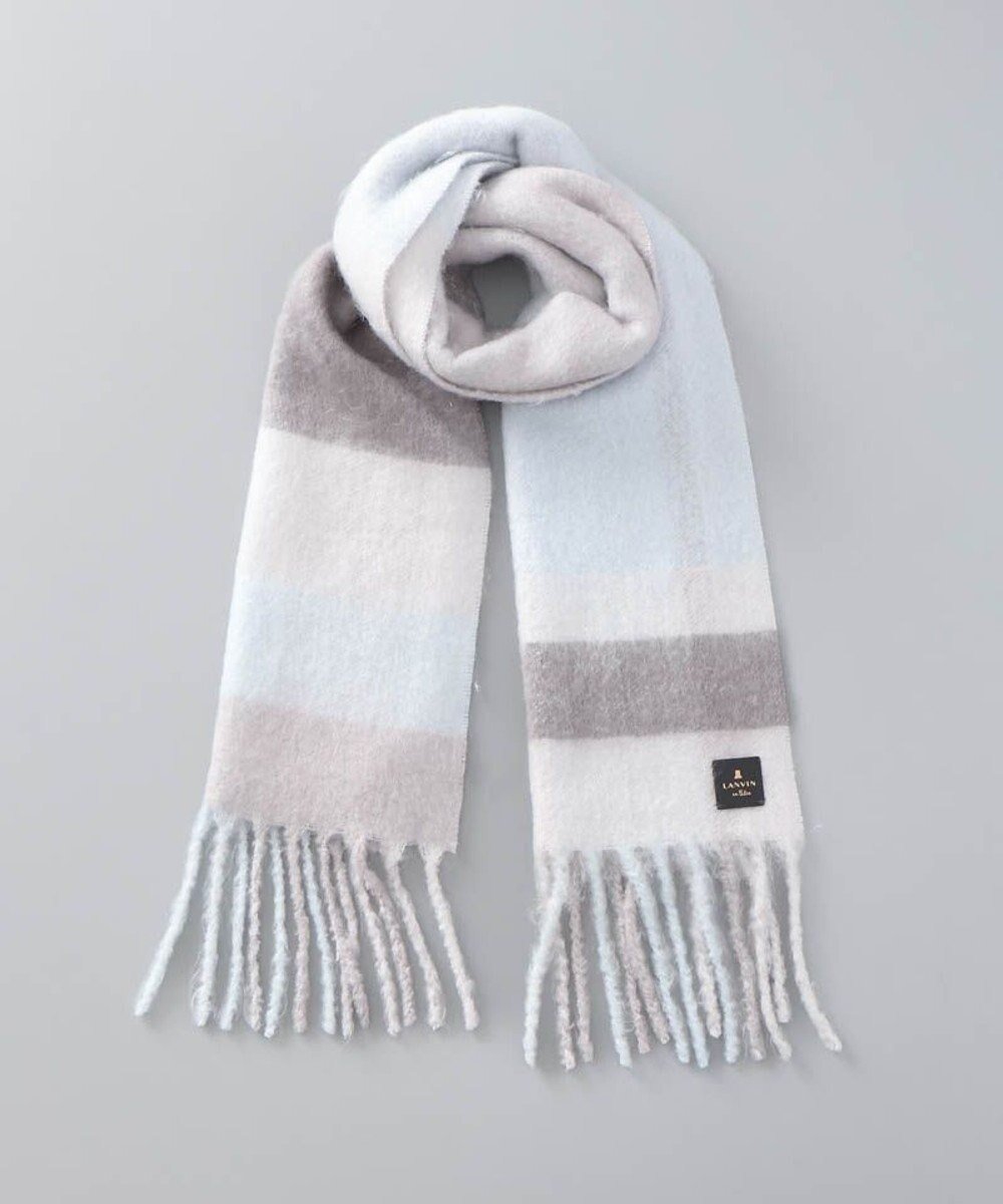 【アウロラ/AURORA】の【 LANVIN en Bleu (ランバン オン ブルー)】モコモコカラーブロックマフラー(WASH) 人気、トレンドファッション・服の通販 founy(ファニー) 　ファッション　Fashion　レディースファッション　Fashion for Women　マフラー・スヌード / 冬小物の定番　Scarves & Mufflers　スヌード　Snood, Infinity Scarf　パッチ　Patch, Appliqué　ブロック　Block, Solid Block Pattern　マフラー　Scarf, Muffler　ミックス　Mix, Mixed Style　A/W・秋冬　Autumn/Winter　 other-1|ID: prp329100004811076 ipo3291000000034921736
