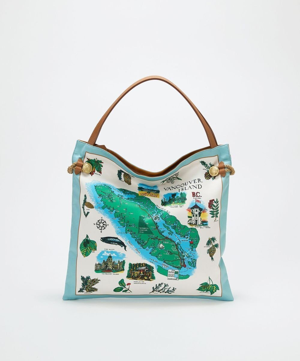 【トプカピ/TOPKAPI】の【26SS】【TREASURE TOPKAPI】マイルドサテン スカーフ柄 トートバッグ インテリア・キッズ・メンズ・レディースファッション・服の通販 founy(ファニー) 　ファッション　Fashion　レディースファッション　Fashion for Women　バッグ　Bags　2026年　2026　アクセサリー　Fashion Accessories　スカーフ　Scarf, Neckwear　モチーフ　Motif, Design Theme　日本製　Made In Japan　ミントグリーン|ID: prp329100004811077 ipo3291000000034921743