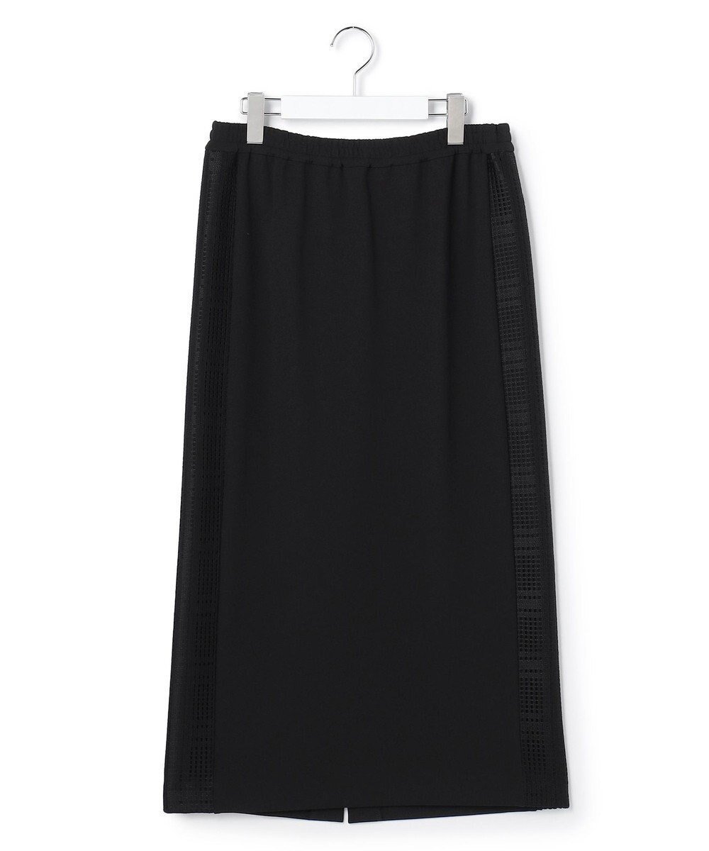 【アイシービー/iCB】の【先行予約】 レースコンビジャージー ナロースカート インテリア・キッズ・メンズ・レディースファッション・服の通販 founy(ファニー) 　ファッション　Fashion　レディースファッション　Fashion for Women　スカート　Skirts　春　Spring　カットソー　Cut and Sewn Top　ジョーゼット　Georgette, Semi-Sheer Fabric　ストレッチ　Stretch, Stretchy Fabric　ストレート　Straight, Straight Cut　セットアップ　Set-Up, Coordinated Outfit　レース　Lace, Lace Fabric　S/S・春夏　SS, Spring/Summer, Warm Season　夏　Summer　エレガント 上品　Elegant　2026年　2026　ブラック|ID: prp329100004811089 ipo3291000000034921779