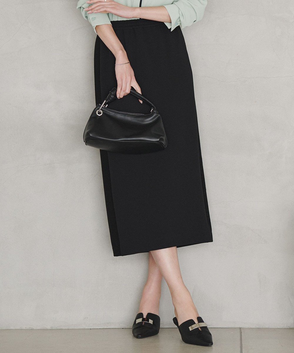 【アイシービー/iCB】のレースコンビジャージー ナロースカート インテリア・キッズ・メンズ・レディースファッション・服の通販 founy(ファニー) 　ファッション　Fashion　レディースファッション　Fashion for Women　スカート　Skirts　春　Spring　カットソー　Cut and Sewn Top　ジョーゼット　Georgette, Semi-Sheer Fabric　ストレッチ　Stretch, Stretchy Fabric　ストレート　Straight, Straight Cut　セットアップ　Set-Up, Coordinated Outfit　レース　Lace, Lace Fabric　S/S・春夏　SS, Spring/Summer, Warm Season　夏　Summer　エレガント 上品　Elegant　2026年　2026　ブラック|ID: prp329100004811089 ipo3291000000035582622