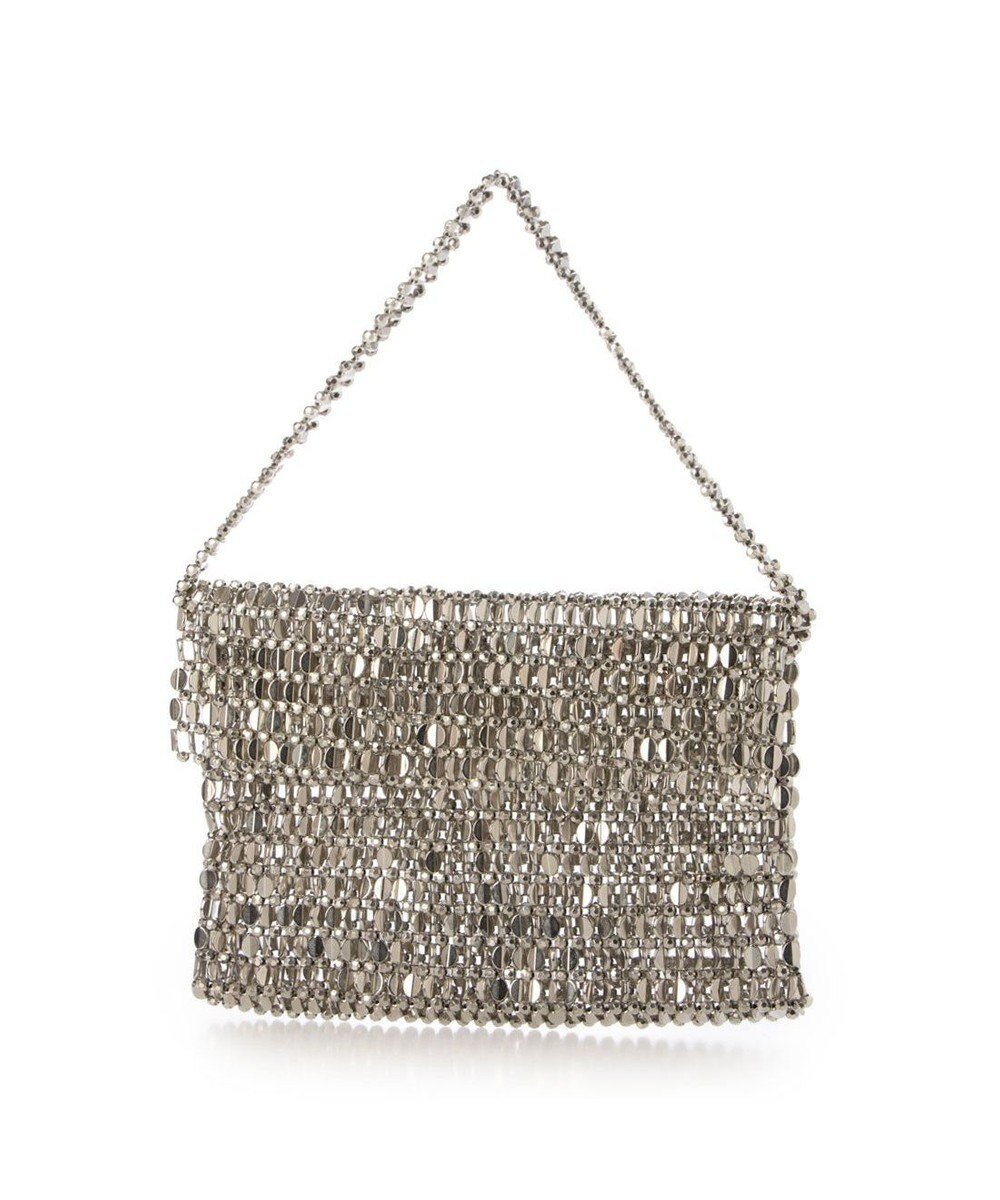 【アンビリオン/UNBILLION】のカシュカシュ cachecache / メタルビーズフラップ付きハンドバッグ インテリア・キッズ・メンズ・レディースファッション・服の通販 founy(ファニー) 　ファッション　Fashion　レディースファッション　Fashion for Women　バッグ　Bags　カラフル　Colorful Design　シルバー　Silver, Metallic Silver　シンプル　Simple, Minimal　財布　Wallet, Purse　デニム　Denim, Jeans Material　ドレス　Dress, One-Piece　ハンド　Hand, Handmade　パーティ　Party, Party Style　フラップ　Flap, Flap Pocket　ミックス　Mix, Mixed Style　モチーフ　Motif, Design Theme　再入荷　Restock / Back in Stock　エレガント 上品　Elegant　結婚式　Wedding　二次会　After Party　シルバー|ID: prp329100004811092 ipo3291000000034921788