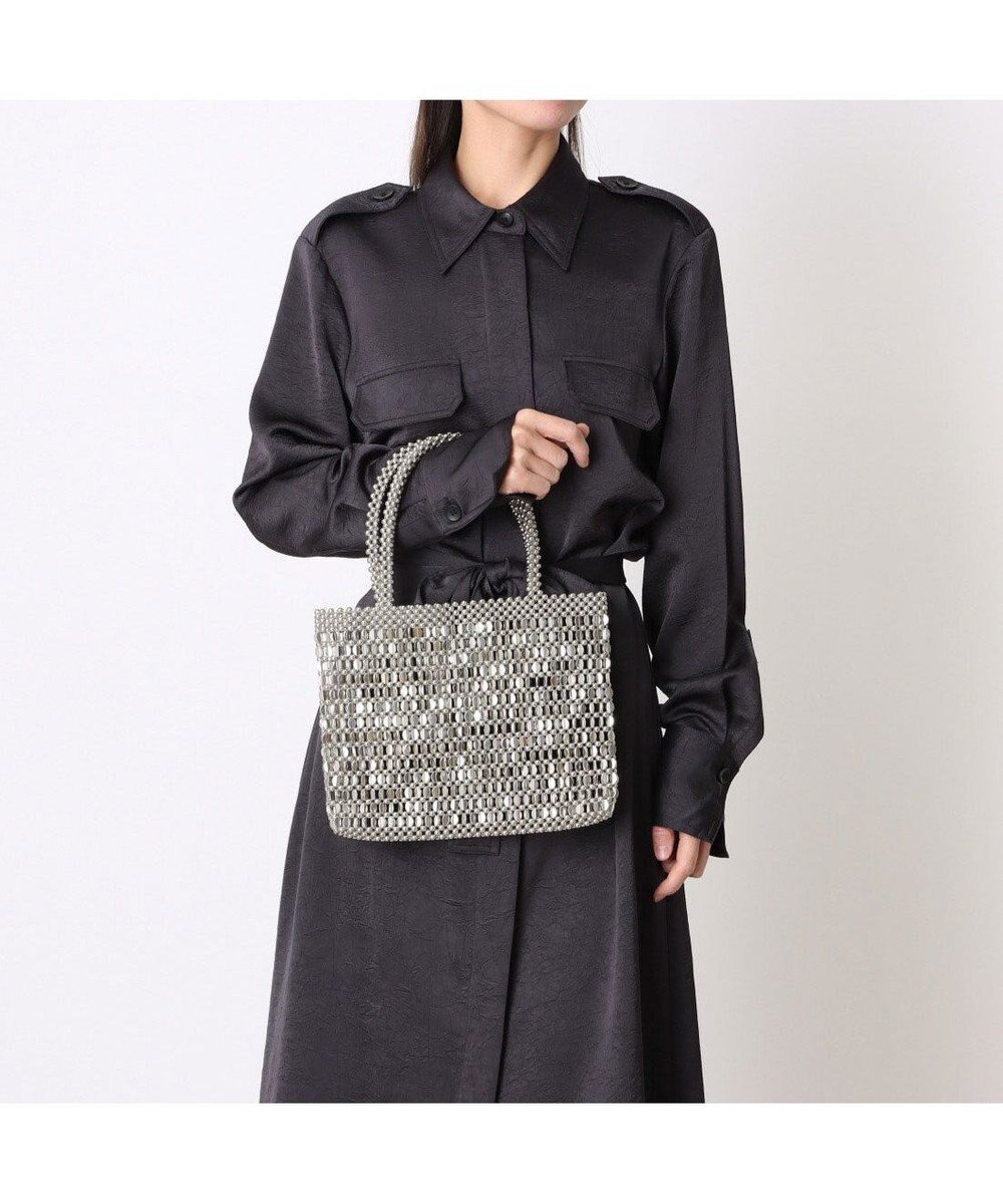 【アンビリオン/UNBILLION】のカシュカシュ cachecache / メタルビーズミニトートバッグ インテリア・キッズ・メンズ・レディースファッション・服の通販 founy(ファニー) 　ファッション　Fashion　レディースファッション　Fashion for Women　バッグ　Bags　カラフル　Colorful Design　シルバー　Silver, Metallic Silver　シンプル　Simple, Minimal　財布　Wallet, Purse　デニム　Denim, Jeans Material　ドレス　Dress, One-Piece　ハンド　Hand, Handmade　パーティ　Party, Party Style　ミックス　Mix, Mixed Style　モチーフ　Motif, Design Theme　再入荷　Restock / Back in Stock　エレガント 上品　Elegant　結婚式　Wedding　二次会　After Party　シルバー|ID: prp329100004811093 ipo3291000000034921790