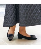 【モード エ ジャコモ/MODE ET JACOMO】のMODE ET JACOMO ファー付ポインテッドトゥフラットパンプス 人気、トレンドファッション・服の通販 founy(ファニー) ファッション Fashion レディースファッション Fashion for Women オケージョン Occasion Wear カラフル Colorful Design クール Cool, Chic グラデーション Gradient, Ombre シューズ Shoes, Footwear A/W・秋冬 Autumn/Winter ビジネス 仕事 通勤 Business / Work / Commuting thumbnail ブラックスエード|ID: prp329100004811098 ipo3291000000034921805