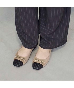 【モード エ ジャコモ/MODE ET JACOMO】のMODE ET JACOMO スクエアビットフラットパンプス 人気、トレンドファッション・服の通販 founy(ファニー) ファッション Fashion レディースファッション Fashion for Women オケージョン Occasion Wear 秋 Autumn キルティング Quilted, Quilting クール Cool, Chic コンビ Combo, Combination Style シューズ Shoes, Footwear ツイード Twill, Twill Weave フラット Flat, Flat Shoes モチーフ Motif, Design Theme ワイド Wide, Wide Fit A/W・秋冬 Autumn/Winter エレガント 上品 Elegant ビジネス 仕事 通勤 Business / Work / Commuting |ID:prp329100004811101
