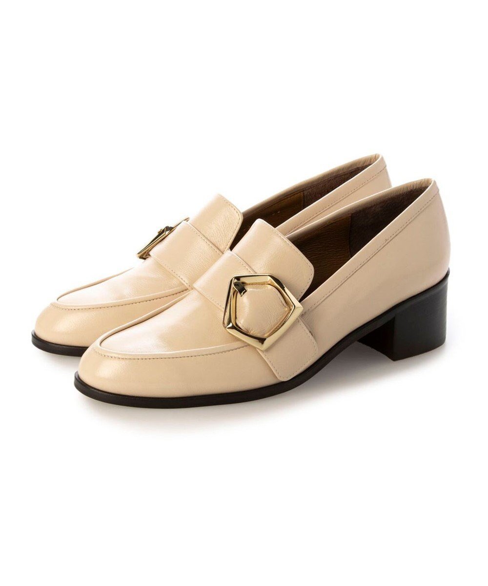 【モード エ ジャコモ/MODE ET JACOMO】のMODE ET JACOMO バックルヒールローファー インテリア・キッズ・メンズ・レディースファッション・服の通販 founy(ファニー) 　ファッション　Fashion　レディースファッション　Fashion for Women　バッグ　Bags　シューズ　Shoes, Footwear　ドレス　Dress, One-Piece　ビジネス 仕事 通勤　Business / Work / Commuting　ヴィンテージ　Vintage Style　日本製　Made In Japan　ライトベージュ|ID: prp329100004811108 ipo3291000000034921840