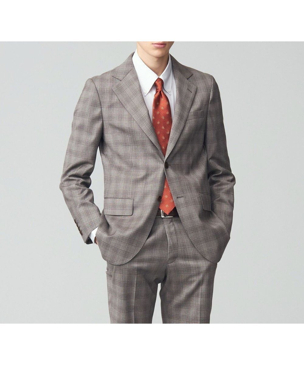 【ジェイ プレス/J.PRESS / MEN】の【J.PRESS MOVING】Albino Torello Viera グレナカートチェック ジャケット 人気、トレンドファッション・服の通販 founy(ファニー) 　ファッション　Fashion　メンズファッション　Fashion for Men　アウター　Men's Coats Outerwear　テーラードジャケット　Tailored Jackets & Blazers　イタリア　Italy　カッティング　Cutting Detail　ショルダー　Shoulder, Shoulder Strap　シルク　Silk, 100% Silk　シンプル　Simple, Minimal　ジャケット　Jacket, Outerwear　ストライプ　Stripe, Striped Pattern　ストレッチ　Stretch, Stretchy Fabric　スマート　Smart, Elegant　スーツ　Suit, Formalwear　セットアップ　Set-Up, Coordinated Outfit　定番　Standard, Basic Item　パイピング　Piping, Trim Design　ファブリック　Fabric, Textile　ブロード　Broadcloth, Fine Cotton　ポケット　Pocket, Pocket Detail　A/W・秋冬　Autumn/Winter　おすすめ　Recommended / Our Picks　 other-1|ID: prp329100004811143 ipo3291000000034921954