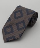 【五大陸/gotairiku / MEN】のGOTAIRIKU別注【MANTERO SETA/マンテロ・セタ】ネクタイ_スクエア柄 ネイビー系8|ID: prp329100004811147 ipo3291000000034921995