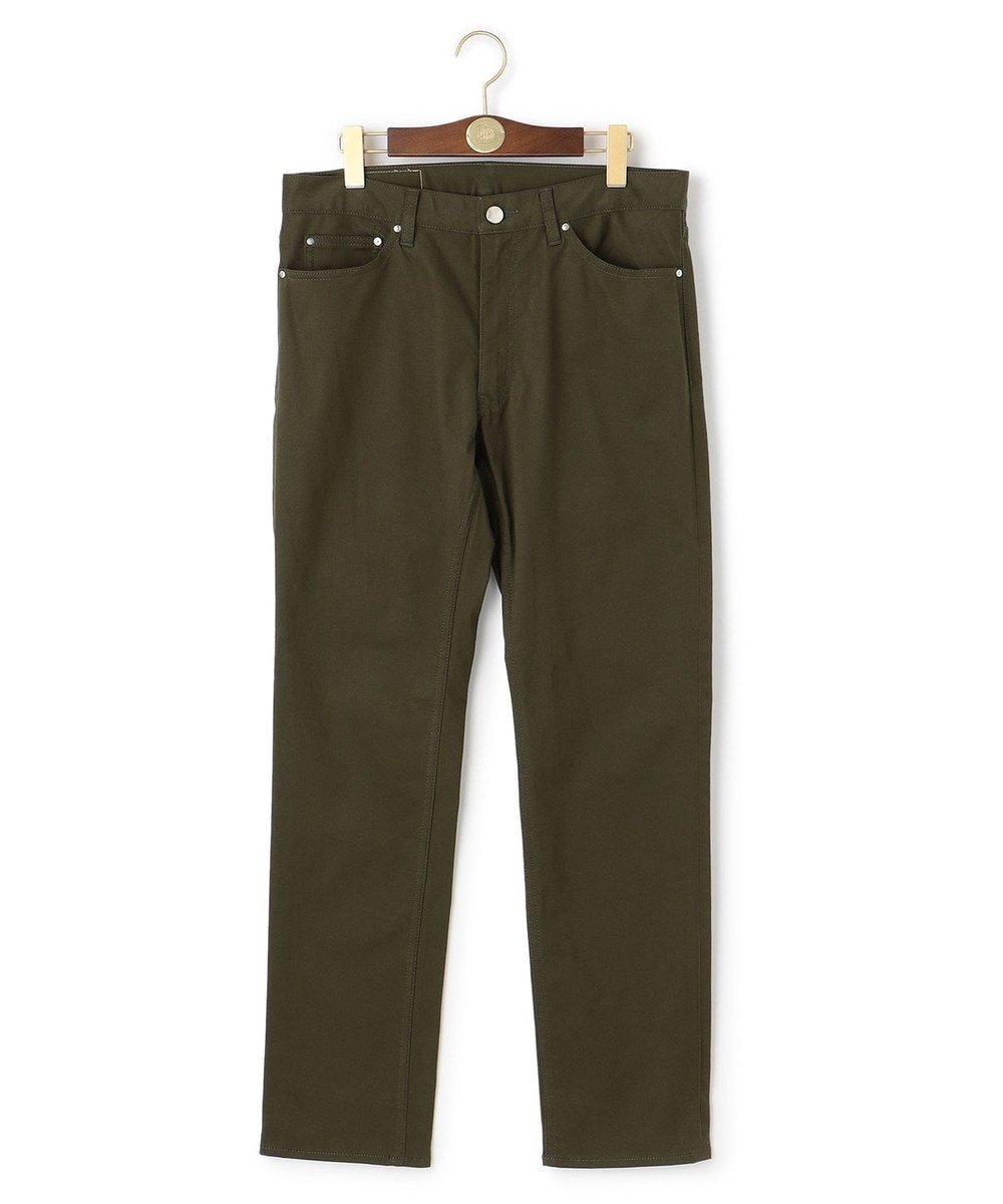【ジェイ プレス/J.PRESS / MEN】のパウダーチノストレッチパンツ インテリア・キッズ・メンズ・レディースファッション・服の通販 founy(ファニー) 　ファッション　Fashion　メンズファッション　Fashion for Men　ボトムス　Bottoms　ストレッチ　Stretch, Stretchy Fabric　パウダー　Powder, Soft Tone　パッチ　Patch, Appliqué　フロント　Front, Front Design　ポケット　Pocket, Pocket Detail　秋　Autumn　A/W・秋冬　Autumn/Winter　ダークグリーン系|ID: prp329100004811151 ipo3291000000034922006