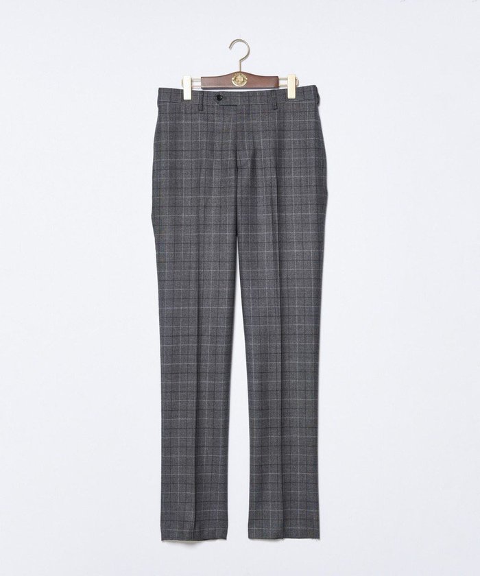 【ジェイ プレス/J.PRESS / MEN】の【TREATMENT WOOL】ストレッチサキソニーチェック スラックス インテリア・キッズ・メンズ・レディースファッション・服の通販 founy(ファニー) https://founy.com/ ファッション Fashion メンズファッション Fashion for Men ボトムス Bottoms ウォッシャブル Machine Washable スラックス Slacks, Dress Pants 洗える Machine Washable A/W・秋冬 Autumn/Winter |ID: prp329100004811155 ipo3291000000034922030