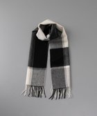 【アウロラ/AURORA】のfoulatelier フラトリエ カシミヤ起毛 チェックマフラー ブラック|ID: prp329100004811163 ipo3291000000034922236