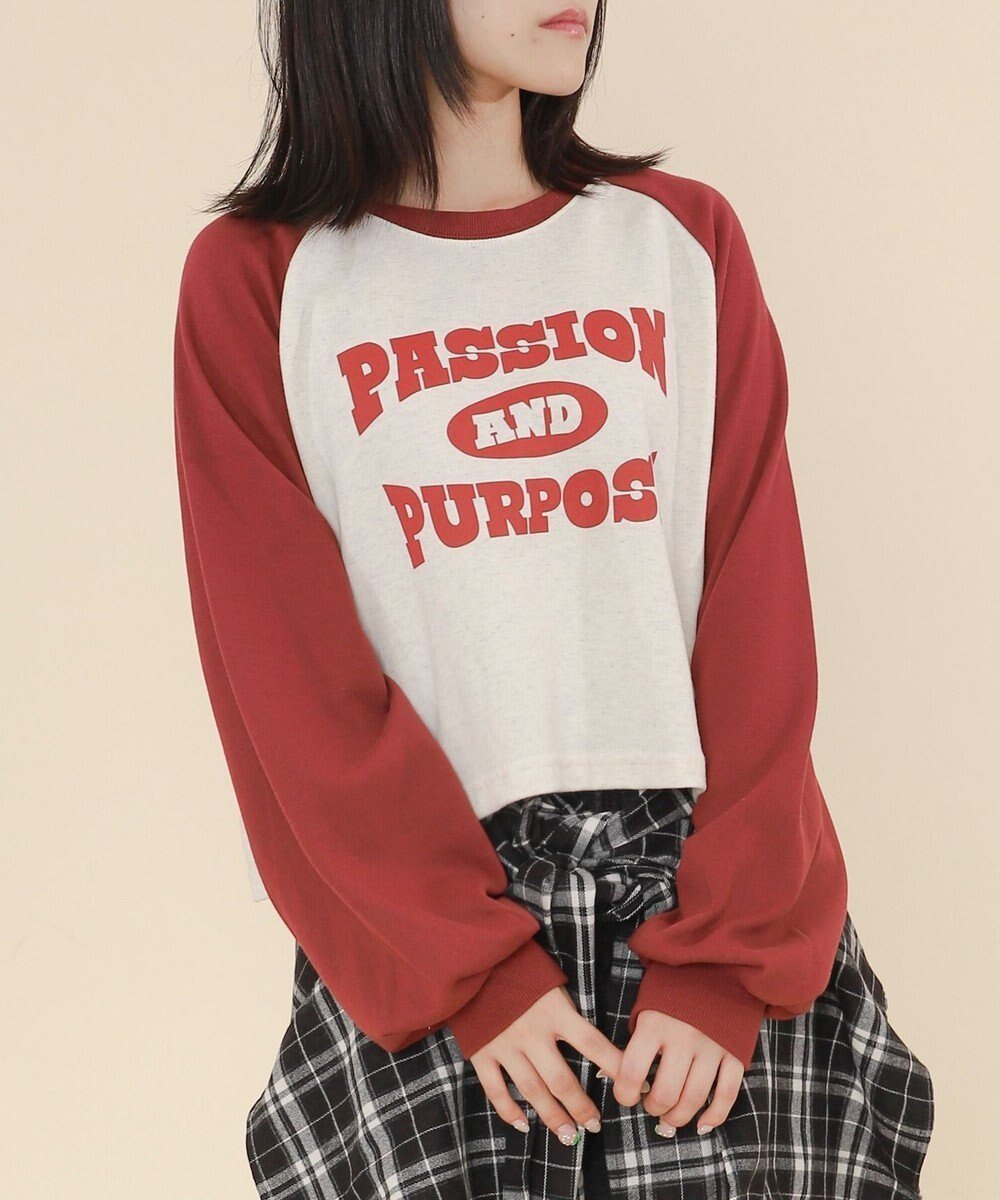 【ウィゴー/WEGO】のラグランカレッジPO インテリア・キッズ・メンズ・レディースファッション・服の通販 founy(ファニー) 　ファッション　Fashion　レディースファッション　Fashion for Women　トップス・カットソー　Cut & Sew Tops　レディースパーカー・カジュアルフーディー　Casual Hoodies & Sweatshirts　スウェット・クルーネックトップス　Sweatshirts & Crewnecks / Relaxed Fit Sweat Tops　春　Spring　秋　Autumn　クロップド　Cropped, Short Length　ショート　Short, Short Length　スウェット / スエット　Sweatshirt, Sweatwear　スニーカー　Sneakers, Trainers　スポーティ　Sporty, Casual Athletic　スマホ　Smartphone, Mobile Device　スリーブ　Sleeve, Long Sleeve / Short Sleeve　デニム　Denim, Jeans Material　トレンド　Trend, Trending Now　定番　Standard, Basic Item　バランス　Balance, Style Balance　プリーツ　Pleats, Pleated　ミニスカート　Mini Skirt, Short Skirt　ロング　Long, Long-Length　冬　Winter / This Winter　A/W・秋冬　Autumn/Winter　夏　Summer　ワイン|ID: prp329100004811186 ipo3291000000034922404