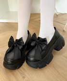 【ウィゴー/WEGO】の2wayリボン厚底ローファー 人気、トレンドファッション・服の通販 founy(ファニー) ファッション Fashion レディースファッション Fashion for Women ガーリー Girly, Feminine Style シンプル Simple, Minimal スマホ Smartphone, Mobile Device トレンド Trend, Trending Now フロント Front, Front Design リボン Ribbon, Bow 厚底 Platform Shoes A/W・秋冬 Autumn/Winter thumbnail ブラック|ID: prp329100004811189 ipo3291000000034922426