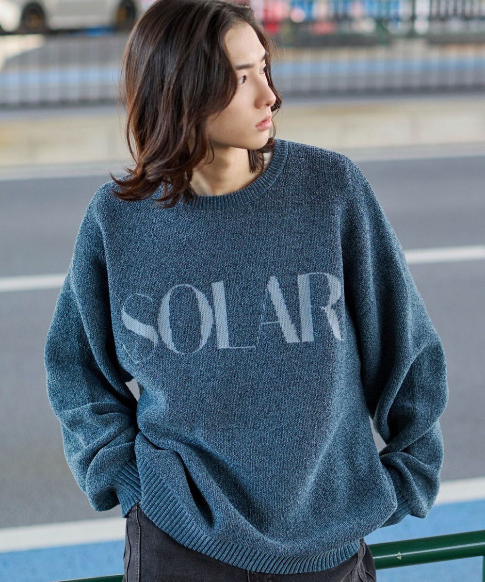 【ウィゴー/WEGO】の【ユニセックス着用ITEM】ベロアモールグラフィックプルオーバー インテリア・キッズ・メンズ・レディースファッション・服の通販 founy(ファニー) 　ファッション　Fashion　レディースファッション　Fashion for Women　トップス・カットソー　Cut & Sew Tops　ニット　Knit Tops & Sweaters　カジュアルプルオーバー・ニットトップス　Pullovers & Knit Tops / Casual Pullovers　ベロアトップス　Velour Tops / Velvet-Look Items　秋　Autumn　グラフィック　Graphic, Graphic Design　ショルダー　Shoulder, Shoulder Strap　シンプル　Simple, Minimal　ジャケット　Jacket, Outerwear　スマホ　Smartphone, Mobile Device　セーター　Sweater, Knitwear　デニム　Denim, Jeans Material　ドロップ　Drop Shoulder, Dropped Style　バランス　Balance, Style Balance　ブルゾン　Blouson, Bomber Jacket　ベロア　Velour, Soft Velvet　ボトム　Bottoms, Lower Wear　防寒　Cold Protection, Winter-Ready　ミックス　Mix, Mixed Style　無地　Plain, Solid Color　リラックス　Relax, Relaxed Fit　ワイド　Wide, Wide Fit　ワンポイント　One Point, Statement Accent　冬　Winter / This Winter　A/W・秋冬　Autumn/Winter　おすすめ　Recommended / Our Picks　エレガント 上品　Elegant　ブルー|ID: prp329100004811193 ipo3291000000034922444