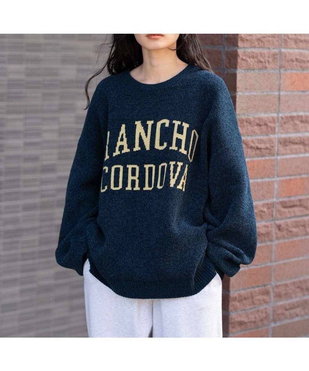 【ウィゴー/WEGO】の【ユニセックス着用ITEM】ベロアモールグラフィックプルオーバー インテリア・キッズ・メンズ・レディースファッション・服の通販 founy(ファニー) 　ファッション　Fashion　レディースファッション　Fashion for Women　トップス・カットソー　Cut & Sew Tops　ニット　Knit Tops & Sweaters　カジュアルプルオーバー・ニットトップス　Pullovers & Knit Tops / Casual Pullovers　ベロアトップス　Velour Tops / Velvet-Look Items　秋　Autumn　グラフィック　Graphic, Graphic Design　ショルダー　Shoulder, Shoulder Strap　シンプル　Simple, Minimal　ジャケット　Jacket, Outerwear　スマホ　Smartphone, Mobile Device　セーター　Sweater, Knitwear　デニム　Denim, Jeans Material　ドロップ　Drop Shoulder, Dropped Style　バランス　Balance, Style Balance　ブルゾン　Blouson, Bomber Jacket　ベロア　Velour, Soft Velvet　ボトム　Bottoms, Lower Wear　防寒　Cold Protection, Winter-Ready　ミックス　Mix, Mixed Style　無地　Plain, Solid Color　リラックス　Relax, Relaxed Fit　ワイド　Wide, Wide Fit　ワンポイント　One Point, Statement Accent　冬　Winter / This Winter　A/W・秋冬　Autumn/Winter　おすすめ　Recommended / Our Picks　エレガント 上品　Elegant　ネイビー|ID: prp329100004811193 ipo3291000000034922445