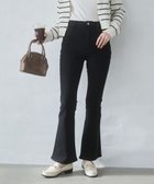 【ウィゴー/WEGO】の【美脚パンツ】ストレッチフレアデニムパンツ デニムブラック|ID: prp329100004811198 ipo3291000000035715471