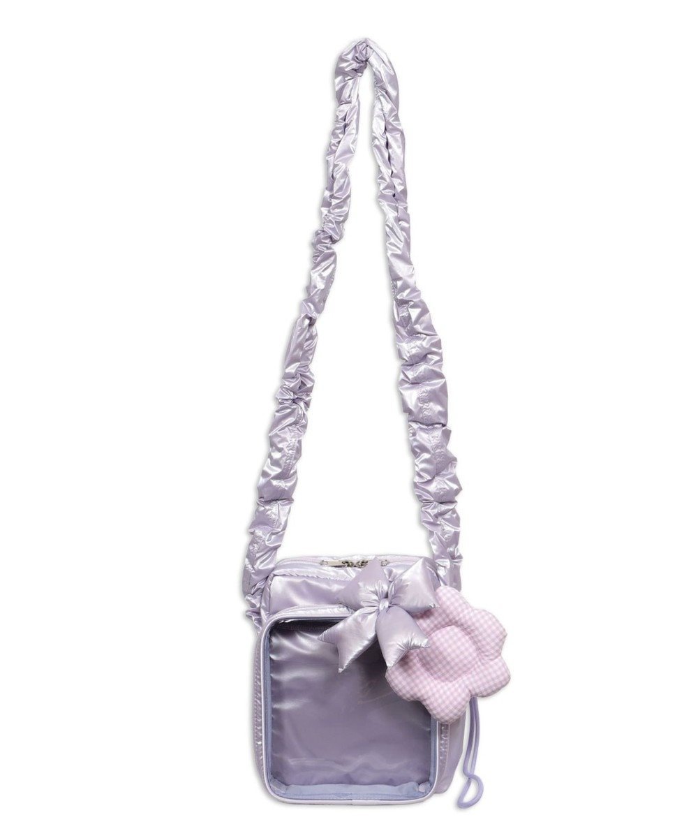 【ウィゴー/WEGO】の【痛バ&推し活グッズ】きらふわパフィ痛ショルダー インテリア・キッズ・メンズ・レディースファッション・服の通販 founy(ファニー) 　ファッション　Fashion　レディースファッション　Fashion for Women　春　Spring　ギャザー　Gathered, Ruffled　ギンガム　Gingham, Gingham Fabric　シャイニー　Shiny, Glossy Finish　ショルダー　Shoulder, Shoulder Strap　スマホ　Smartphone, Mobile Device　チャーム　Charm, Pendant　フラップ　Flap, Flap Pocket　フラワー　Flower, Floral　ポケット　Pocket, Pocket Detail　冬　Winter / This Winter　2025年　2025　2025-2026秋冬・A/W　Autumn/Winter 2025–26 AW25–26　ライトパープル|ID: prp329100004811209 ipo3291000000034922523