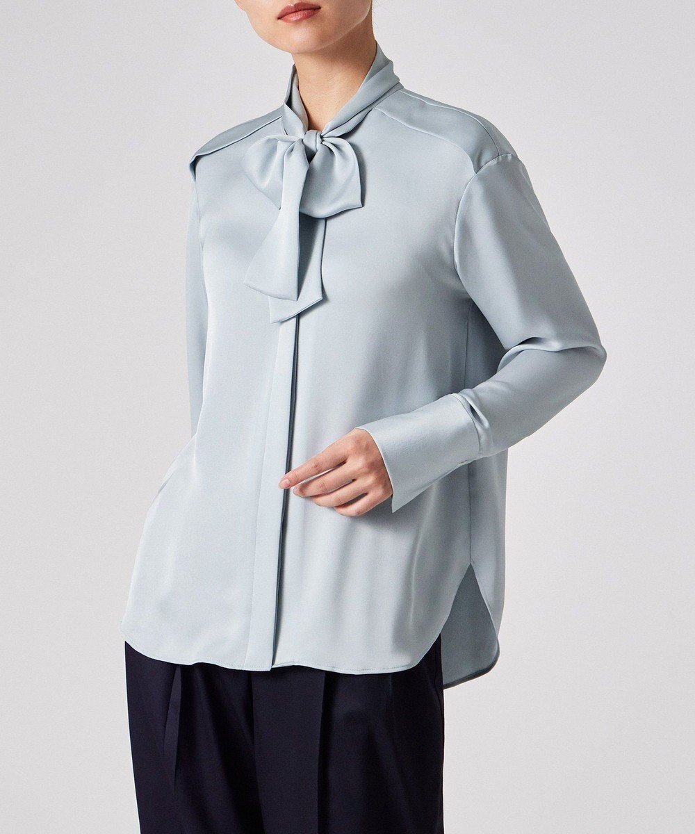 【ポール スミス/Paul Smith】のサテン ボウタイ ブラウス 人気、トレンドファッション・服の通販 founy(ファニー) 　ファッション　Fashion　レディースファッション　Fashion for Women　トップス・カットソー　Cut & Sew Tops　シャツ・ブラウス・オフィスカジュアル　Elegant Blouses & Button-Ups　エレガント 上品　Elegant　サテン　Satin, Glossy Fabric　フォーマル　Formal, Dressy　夏　Summer　S/S・春夏　SS, Spring/Summer, Warm Season　A/W・秋冬　Autumn/Winter　 other-1|ID: prp329100004811216 ipo3291000000034922548