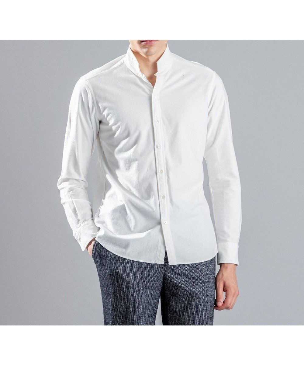 【ジョゼフ オム/JOSEPH HOMME / MEN】のツイルネルジャージー ウイングカラーシャツ 人気、トレンドファッション・服の通販 founy(ファニー) 　ファッション　Fashion　メンズファッション　Fashion for Men　トップス・カットソー　Cut & Sew Tops　メンズシャツ　Shirts　インナー　Innerwear　シェイプ　Shape, Slim Fit　シンプル　Simple, Minimal　ジャケット　Jacket, Outerwear　ストレッチ　Stretch, Stretchy Fabric　ポケット　Pocket, Pocket Detail　A/W・秋冬　Autumn/Winter　長袖　Long Sleeve, Full Sleeve　 other-1|ID: prp329100004811989 ipo3291000000034931263