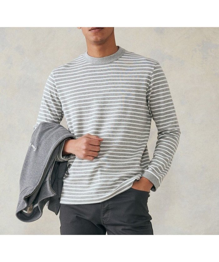 【ジェイ プレス/J.PRESS / MEN】のワッフルボーダー ロングTシャツ インテリア・キッズ・メンズ・レディースファッション・服の通販 founy(ファニー) https://founy.com/ ファッション Fashion メンズファッション Fashion for Men トップス・カットソー Cut & Sew Tops メンズシャツ Shirts ロングTシャツ・Tシャツ / 着回し力抜群 Longline T-Shirts & Tees インナー Innerwear 春 Spring カットソー Cut and Sewn Top カーディガン Cardigan, Knitwear シンプル Simple, Minimal ジャケット Jacket, Outerwear フィット Fit, Slim Fit フラット Flat, Flat Shoes ボーダー Border, Stripe レギュラー Regular, Standard Fit ロング Long, Long-Length ワッフル Waffle, Waffle Knit S/S・春夏 SS, Spring/Summer, Warm Season 夏 Summer |ID: prp329100004811993 ipo3291000000034931278