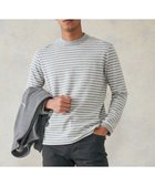 【ジェイ プレス/J.PRESS / MEN】のワッフルボーダー ロングTシャツ グレー系1|ID: prp329100004811993 ipo3291000000034931279