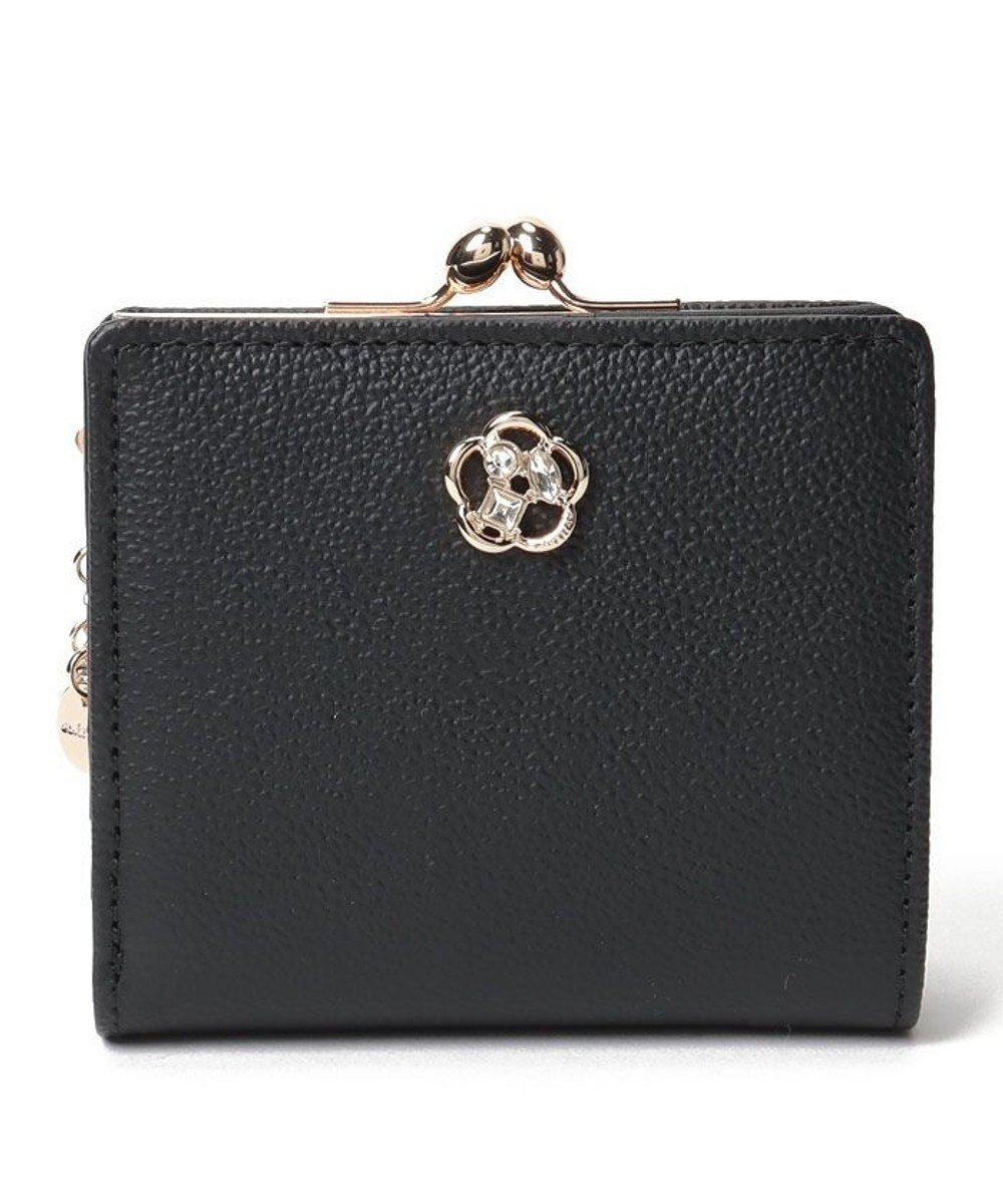 【クレイサス/CLATHAS】のモマン 口金二つ折り財布 インテリア・キッズ・メンズ・レディースファッション・服の通販 founy(ファニー) 　ファッション　Fashion　レディースファッション　Fashion for Women　ミニ財布・二つ折り財布　Wallets & Card Cases　クリスタル　Crystal, Swarovski　コンパクト　Compact, Small Size　ジュエリー　Jewelry, Accessories　トレンド　Trend, Trending Now　パール　Pearl, Pearl Accent　ビジュー　Bijou, Jewel-like Accent　ラベンダー　Lavender　エレガント 上品　Elegant　財布　Wallet, Purse　ブラック|ID: prp329100004812008 ipo3291000000034931355