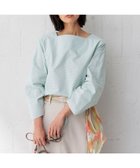 【23区/NIJYUSANKU】の【Oggi4月号掲載/洗える】CANCLINI デザインスリーブ ブラウス ミントストライプ|ID: prp329100004812009 ipo3291000000034931366