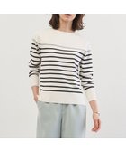 【ジェイ プレス/J.PRESS】のRayon Stretch Border ニット オフ×ネイビー×セージ系|ID: prp329100004812018 ipo3291000000034931442