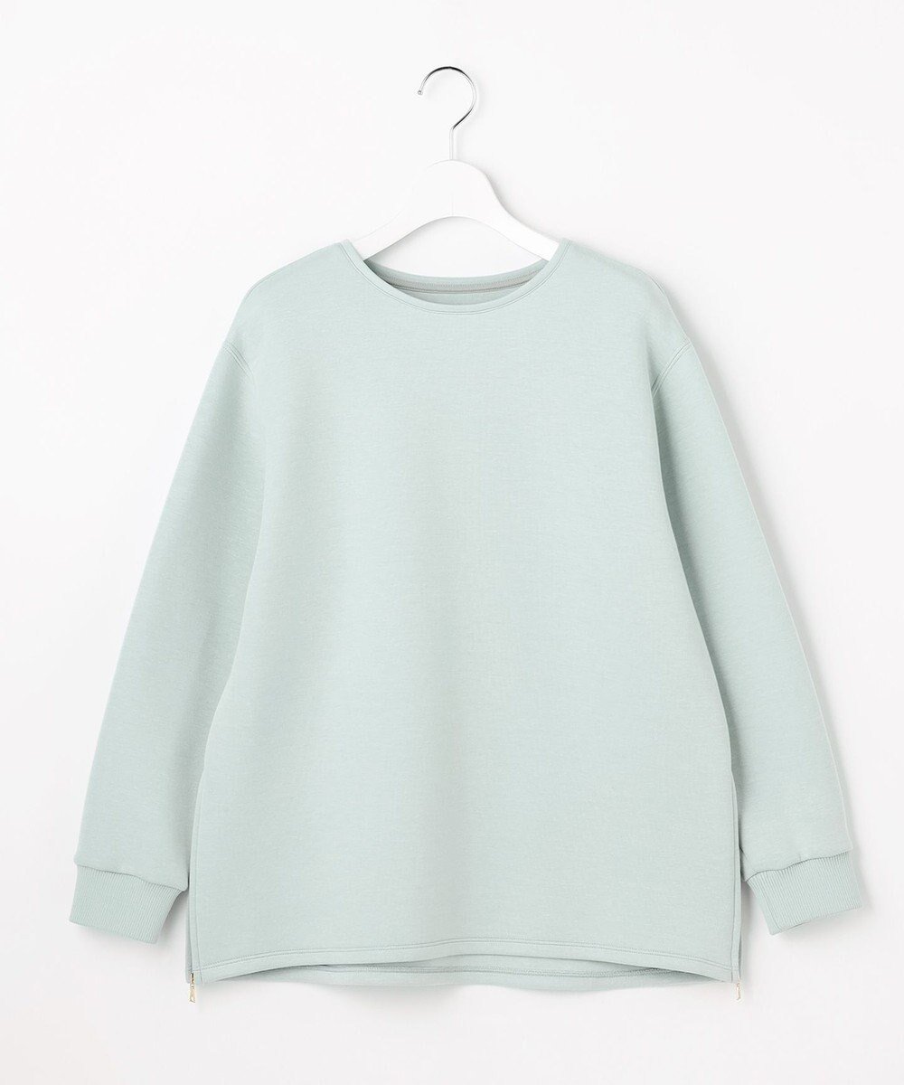 【ジェイ プレス/J.PRESS】のダンボールジャージー プルオーバー カットソー インテリア・キッズ・メンズ・レディースファッション・服の通販 founy(ファニー) 　ファッション　Fashion　レディースファッション　Fashion for Women　トップス・カットソー　Cut & Sew Tops　シャツ・ブラウス・オフィスカジュアル　Elegant Blouses & Button-Ups　ロングTシャツ・Tシャツ　Longline T-Shirts & Tees　カジュアルプルオーバー・ニットトップス　Pullovers & Knit Tops / Casual Pullovers　カットソー・ベーシックTシャツ　Cut-and-Sewn Tops / Stretch Tees & Basics　春　Spring　カットソー　Cut and Sewn Top　スリット　Slit, Slit Detail　バランス　Balance, Style Balance　ベーシック　Basic, Essential　リラックス　Relax, Relaxed Fit　S/S・春夏　SS, Spring/Summer, Warm Season　夏　Summer　スモーキーミント系|ID: prp329100004812021 ipo3291000000034931457