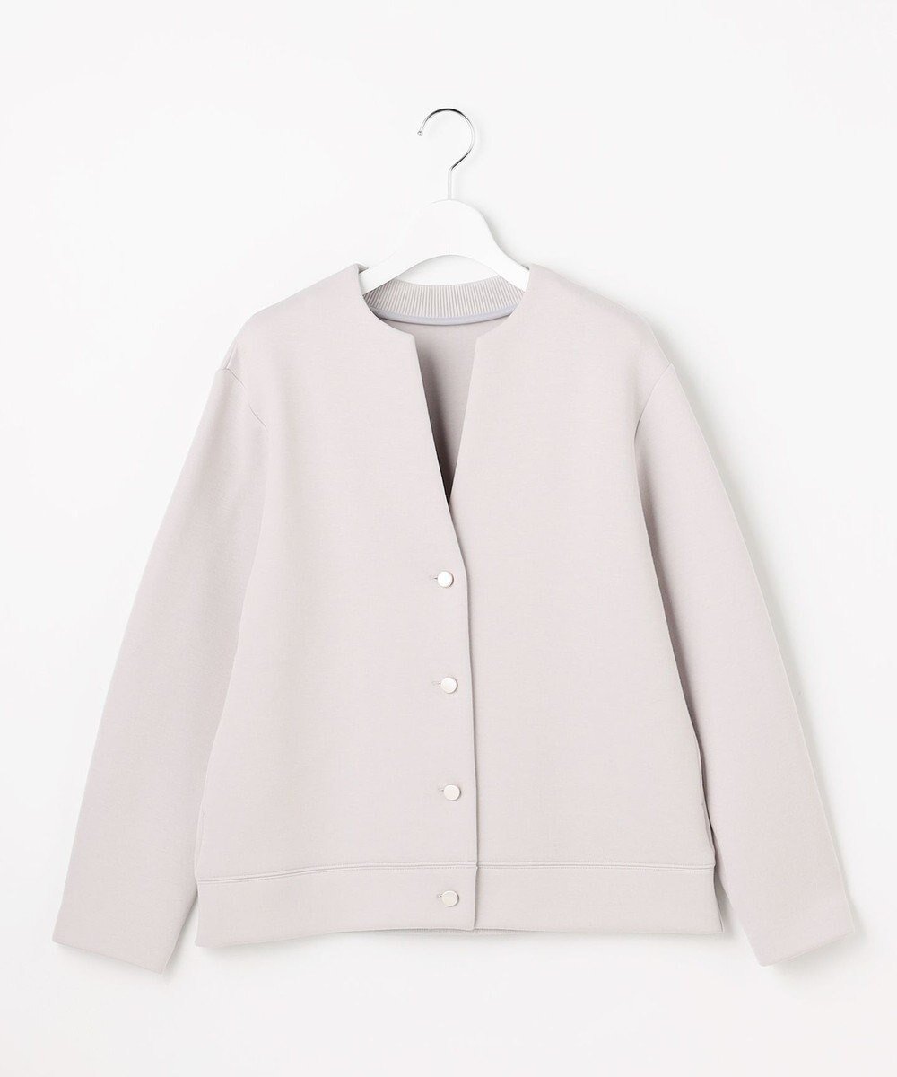 【ジェイ プレス/J.PRESS】のダンボールジャージー ブルゾン インテリア・キッズ・メンズ・レディースファッション・服の通販 founy(ファニー) 　ファッション　Fashion　レディースファッション　Fashion for Women　アウター　Coat / Outerwear Collection　レディースジャケット・軽アウター　Jackets　ブルゾンジャケット・スポーティアウター　Blouson Jackets　カーディガン　Cardigan, Knitwear　ジャケット　Jacket, Outerwear　ブルゾン　Blouson, Bomber Jacket　ベーシック　Basic, Essential　リラックス　Relax, Relaxed Fit　夏　Summer　春　Spring　S/S・春夏　SS, Spring/Summer, Warm Season　ライトグレー系|ID: prp329100004812022 ipo3291000000034931461