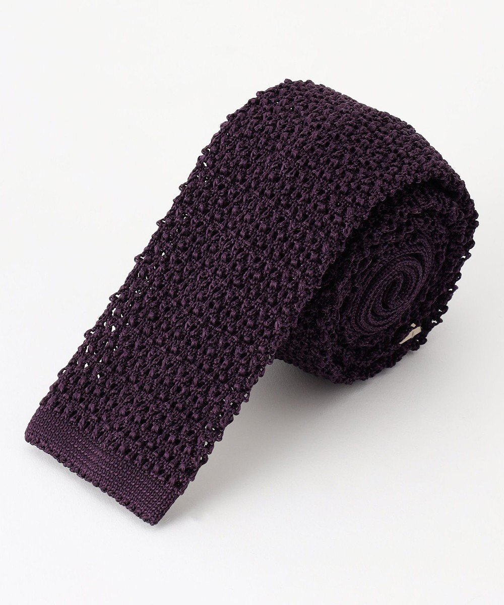 【ジェイ プレス/J.PRESS / MEN】の【J.PRESS KNIT TIE COLLECTION】無地 ニットネクタイ インテリア・キッズ・メンズ・レディースファッション・服の通販 founy(ファニー) 　ファッション　Fashion　メンズファッション　Fashion for Men　スーツ　Suit, Formalwear　ドレス　Dress, One-Piece　リラックス　Relax, Relaxed Fit　無地　Plain, Solid Color　パープル系|ID: prp329100004812872 ipo3291000000034940982