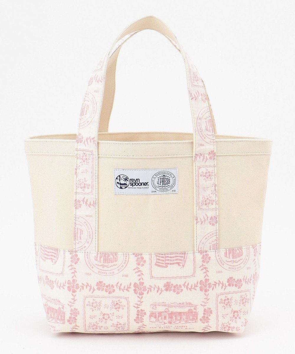 【ジェイ プレス/J.PRESS / MEN】の【120th anniversary】Reyn spooner×J.PRESS リバースプリントトートバッグ インテリア・キッズ・メンズ・レディースファッション・服の通販 founy(ファニー) 　ファッション　Fashion　レディースファッション　Fashion for Women　バッグ　Bags　イラスト　Illustration　オーバル　Oval Design　バンダナ　Bandana, Head Scarf　フレーム　Frame, Outline　ベーシック　Basic, Essential　モチーフ　Motif, Design Theme　別注　Limited Edition, Custom Order　ピンク系5|ID: prp329100004812874 ipo3291000000034940992