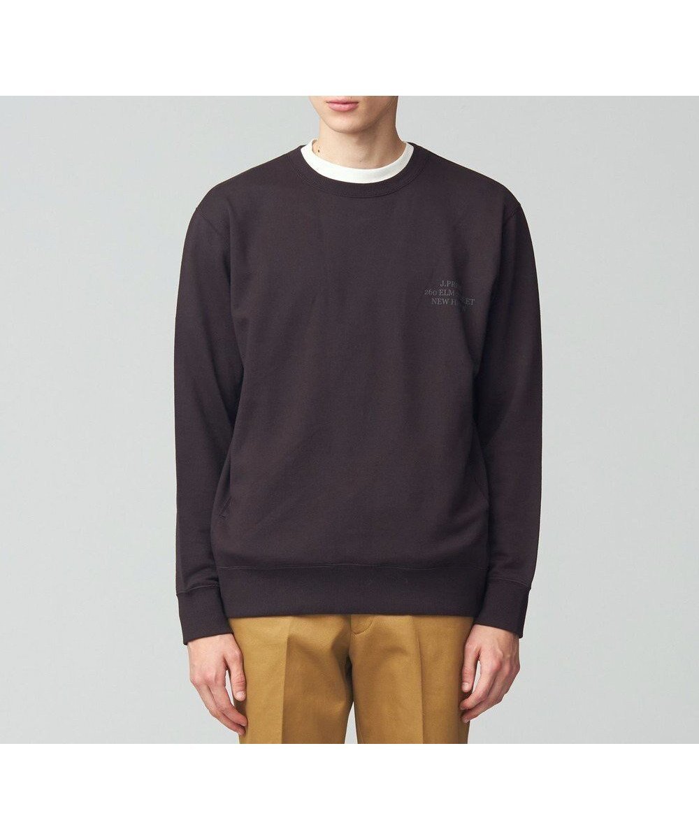 【ジェイ プレス/J.PRESS / MEN】のインレージャージー アドレスプリント ロゴトレーナー インテリア・キッズ・メンズ・レディースファッション・服の通販 founy(ファニー) 　ファッション　Fashion　メンズファッション　Fashion for Men　トップス・カットソー　Cut & Sew Tops　スウェット / スエット　Sweatshirt, Sweatwear　トレーナー　Sweatshirt, Trainer　フィット　Fit, Slim Fit　プリント　Print, Printed Pattern　レギュラー　Regular, Standard Fit　A/W・秋冬　Autumn/Winter　S/S・春夏　SS, Spring/Summer, Warm Season　おすすめ　Recommended / Our Picks　夏　Summer　エレガント 上品　Elegant　ブラウン系|ID: prp329100004812875 ipo3291000000034940996