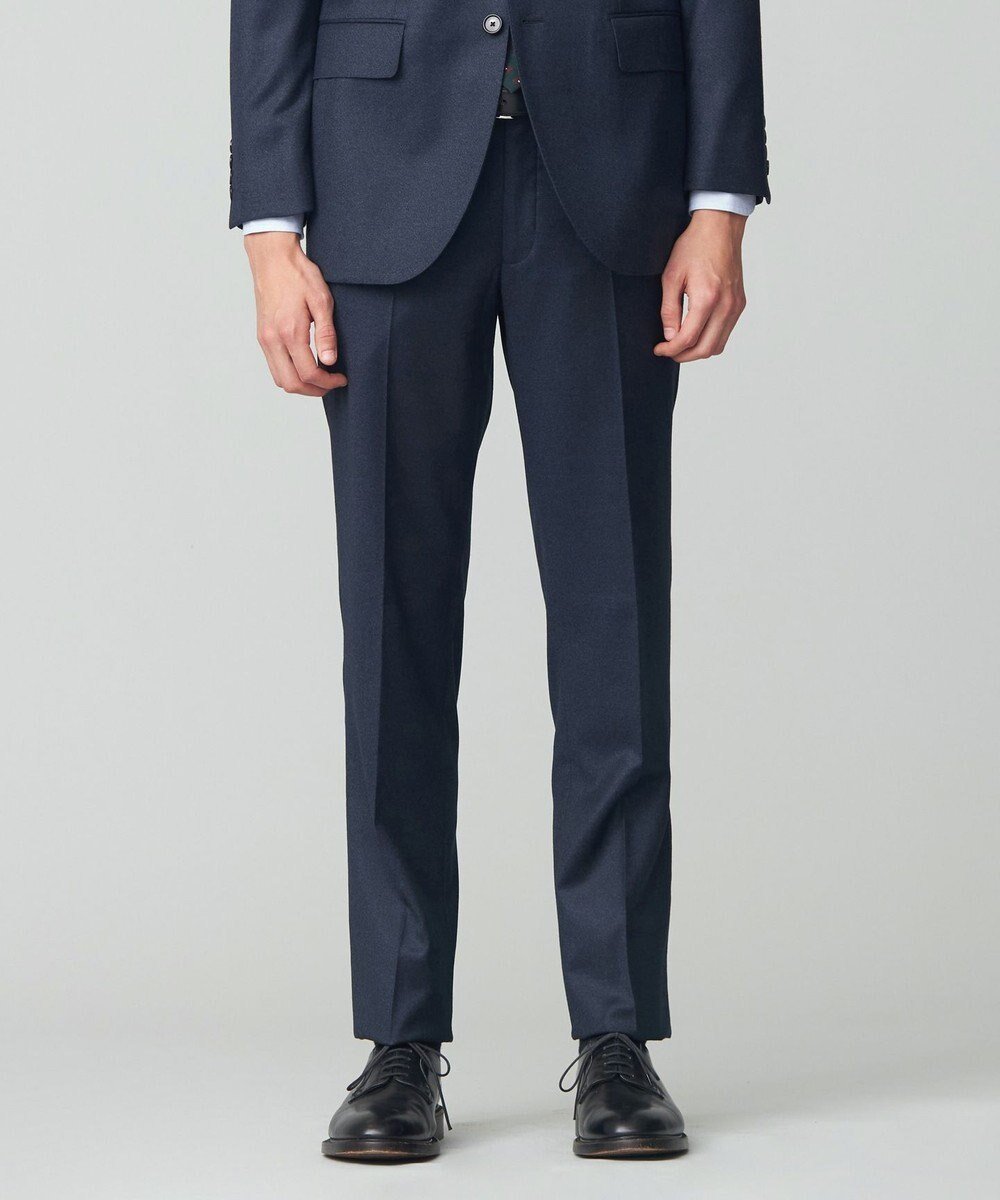 【ジェイ プレス/J.PRESS / MEN】の【J.PRESS MOVING】REDA1865ライトフランネル スラックス インテリア・キッズ・メンズ・レディースファッション・服の通販 founy(ファニー) 　ファッション　Fashion　メンズファッション　Fashion for Men　ボトムス　Bottoms　カッティング　Cutting Detail　ショルダー　Shoulder, Shoulder Strap　シンプル　Simple, Minimal　ジャケット　Jacket, Outerwear　ストレッチ　Stretch, Stretchy Fabric　スポーツ　Sports, Activewear　スマート　Smart, Elegant　スラックス　Slacks, Dress Pants　スーツ　Suit, Formalwear　セットアップ　Set-Up, Coordinated Outfit　定番　Standard, Basic Item　パイピング　Piping, Trim Design　フィット　Fit, Slim Fit　ポケット　Pocket, Pocket Detail　A/W・秋冬　Autumn/Winter　ネイビー系|ID: prp329100004812885 ipo3291000000034941034