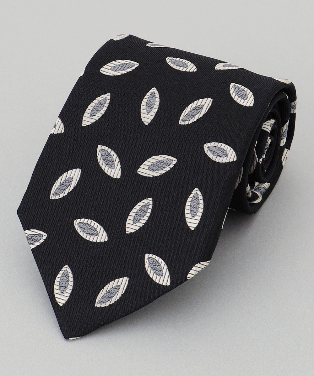 【五大陸/gotairiku / MEN】の【日本製】西陣ネクタイ_ブラック×シルバー系 インテリア・キッズ・メンズ・レディースファッション・服の通販 founy(ファニー) 　ファッション　Fashion　メンズファッション　Fashion for Men　シルク　Silk, 100% Silk　シルバー　Silver, Metallic Silver　スーツ　Suit, Formalwear　日本製　Made In Japan　ブラック系4|ID: prp329100004812892 ipo3291000000034941063