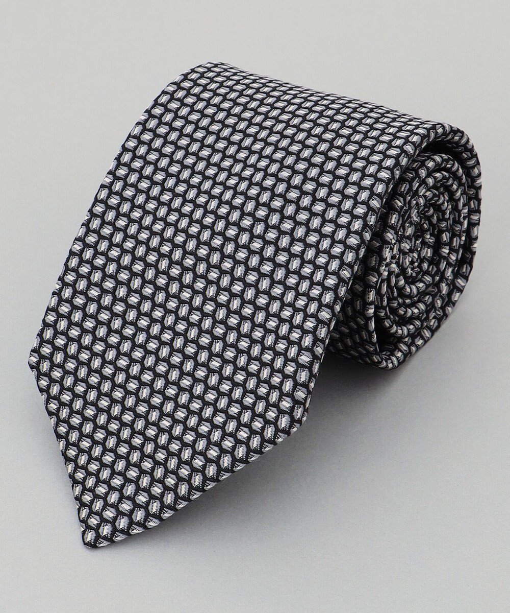 【五大陸/gotairiku / MEN】の【日本製】西陣ネクタイ_ブラック×シルバー系 インテリア・キッズ・メンズ・レディースファッション・服の通販 founy(ファニー) 　ファッション　Fashion　メンズファッション　Fashion for Men　シルク　Silk, 100% Silk　シルバー　Silver, Metallic Silver　スーツ　Suit, Formalwear　日本製　Made In Japan　ブラック系8|ID: prp329100004812892 ipo3291000000034941065