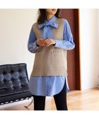 【組曲/KUMIKYOKU】のコンパクトシャーティングオーバー シャツ 人気、トレンドファッション・服の通販 founy(ファニー) ファッション Fashion レディースファッション Fashion for Women トップス・カットソー Cut & Sew Tops シャツ・ブラウス・オフィスカジュアル Elegant Blouses & Button-Ups ギャザー Gathered, Ruffled コンパクト Compact, Small Size 今季 This Season, Current Season シンプル Simple, Minimal チュニック Tunic, Long Top トレンド Trend, Trending Now パターン Pattern, Design Print フォルム Silhouette, Form ベスト Vest, Waistcoat ヨーク Yoke, Yoke Design リボン Ribbon, Bow A/W・秋冬 Autumn/Winter エレガント 上品 Elegant thumbnail サックスブルー系|ID: prp329100004812904 ipo3291000000034941136