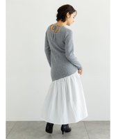 【テチチ/Te chichi】の【宮本茉由着用】リブニットドッキングアシメワンピース 人気、トレンドファッション・服の通販 founy(ファニー) ファッションモデル・俳優・女優 Models 女性 Women 宮本茉由 MIyamoto Mayu ファッション Fashion レディースファッション Fashion for Women ワンピース Dresses アシンメトリー Asymmetrical Style ドッキング Docking, Mixed Material フェミニン Feminine, Girly リボン Ribbon, Bow ロング Long, Long-Length 切替 Switching, Contrast Panel 夏 Summer S/S・春夏 SS, Spring/Summer, Warm Season A/W・秋冬 Autumn/Winter |ID:prp329100004812908