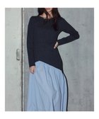 【テチチ/Te chichi】の【宮本茉由着用】リブニットドッキングアシメワンピース チャコールグレー|ID: prp329100004812908 ipo3291000000035409605