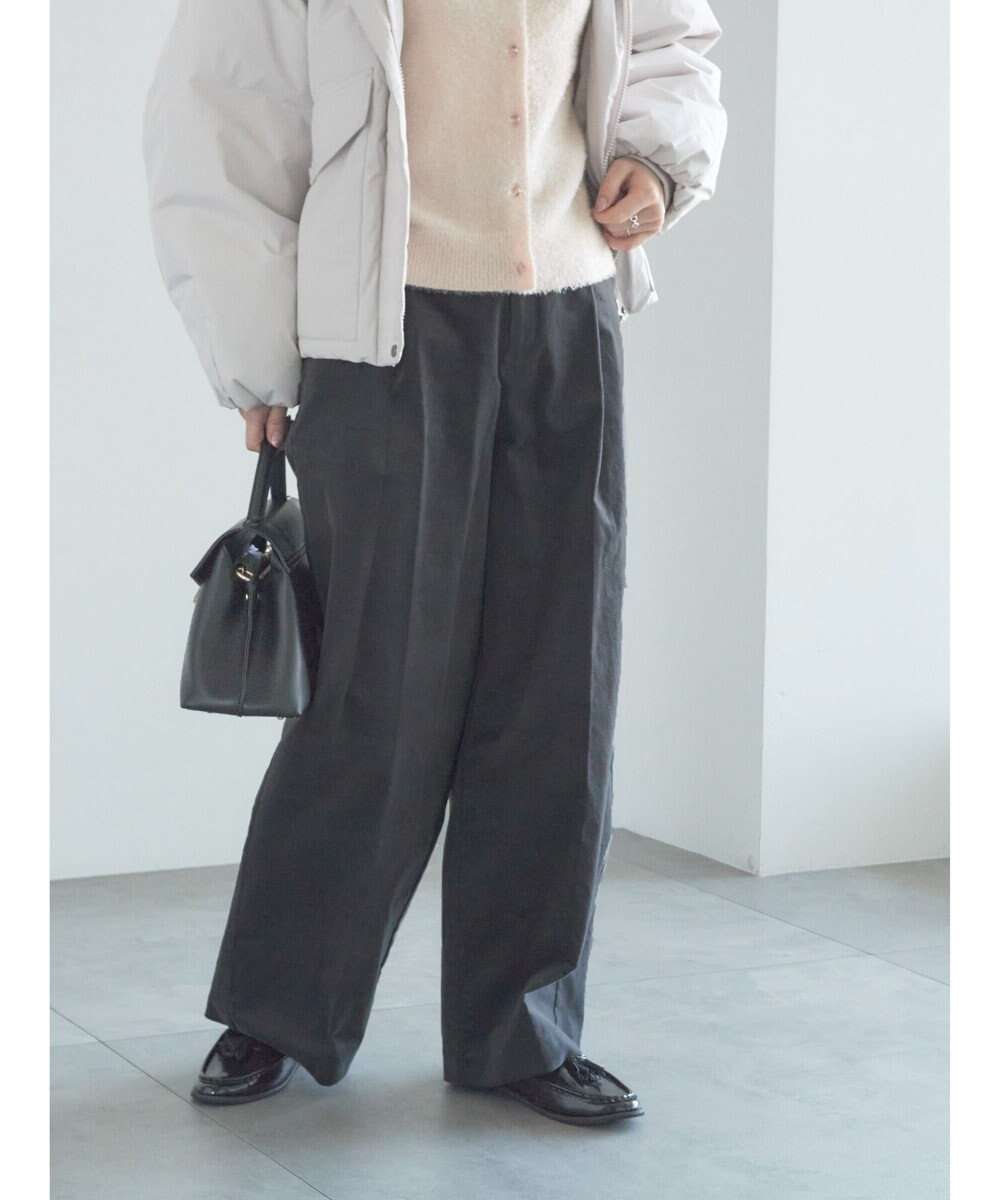 【テチチ/Te chichi】の【宮本茉由着用】コーデュロイワイドパンツ インテリア・キッズ・メンズ・レディースファッション・服の通販 founy(ファニー) 　ファッションモデル・俳優・女優　Models　女性　Women　宮本茉由　MIyamoto Mayu　ファッション　Fashion　レディースファッション　Fashion for Women　パンツ　Pants & Trousers　コーデュロイ　Corduroy, Cord Fabric　シンプル　Simple, Minimal　スウェット / スエット　Sweatshirt, Sweatwear　バランス　Balance, Style Balance　ワイド　Wide, Wide Fit　夏　Summer　S/S・春夏　SS, Spring/Summer, Warm Season　A/W・秋冬　Autumn/Winter　チャコールグレー|ID: prp329100004812913 ipo3291000000034941173