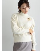 【テチチ/Te chichi】の【宮本茉由着用】ハイネックフェザーニット オフホワイト|ID: prp329100004812914 ipo3291000000035397640