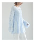 【テチチ/Te chichi】の【宮本茉由着用】カットジャガードチュニックブラウス サックスブルー|ID: prp329100004812915 ipo3291000000035397650