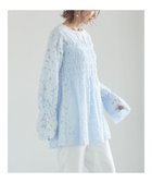 【テチチ/Te chichi】の【宮本茉由着用】カットジャガードチュニックブラウス サックスブルー|ID: prp329100004812915 ipo3291000000035521100