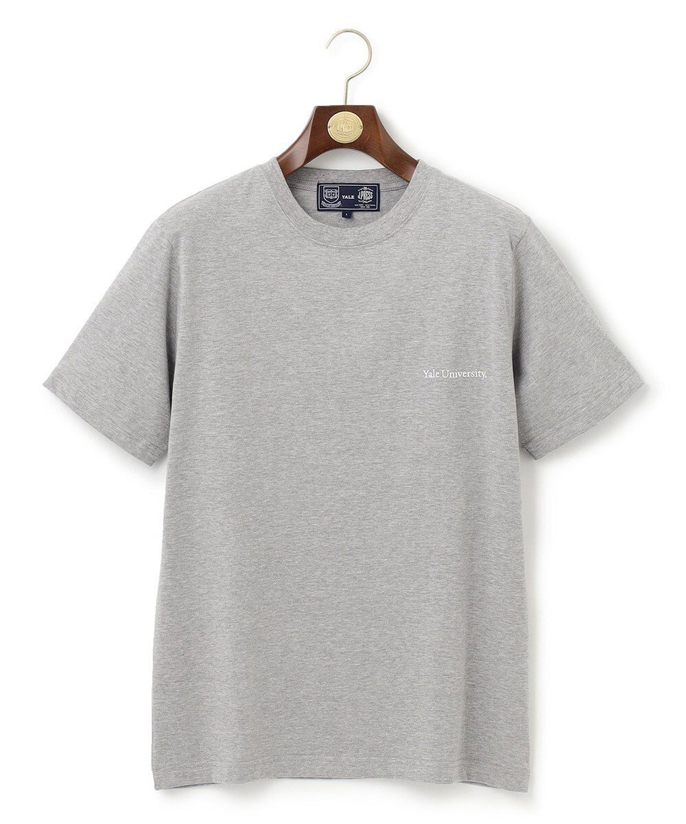 【ジェイ プレス/J.PRESS / MEN】の【J.PRESS×YALE】YALE TRACKカレッジプリントTシャツ インテリア・キッズ・メンズ・レディースファッション・服の通販 founy(ファニー) 　ファッション　Fashion　メンズファッション　Fashion for Men　トップス・カットソー　Cut & Sew Tops　メンズシャツ　Shirts　カットソー　Cut and Sewn Top　スポーティ　Sporty, Casual Athletic　プリント　Print, Printed Pattern　夏　Summer　春　Spring　S/S・春夏　SS, Spring/Summer, Warm Season　ライトグレー系|ID: prp329100004813769 ipo3291000000034959139