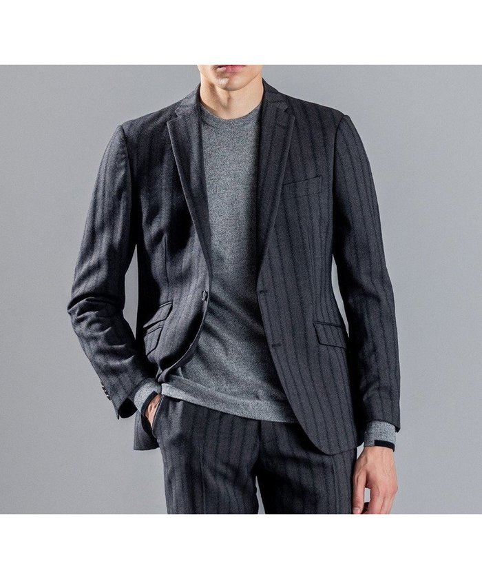 【ジョゼフ オム/JOSEPH HOMME / MEN】のピンヘッドストライプジャガード ジャケット インテリア・キッズ・メンズ・レディースファッション・服の通販 founy(ファニー) https://founy.com/ ファッション Fashion メンズファッション Fashion for Men アウター Men's Coats Outerwear テーラードジャケット Tailored Jackets & Blazers おすすめ Recommended / Our Picks ジャケット Jacket, Outerwear ストライプ Stripe, Striped Pattern セットアップ Set-Up, Coordinated Outfit センター Center, Center Line ポケット Pocket, Pocket Detail A/W・秋冬 Autumn/Winter |ID: prp329100004813774 ipo3291000000034959227